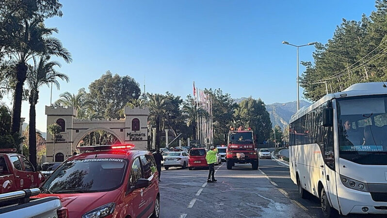 Marmaris’te 5 yıldızlı otelde yangın