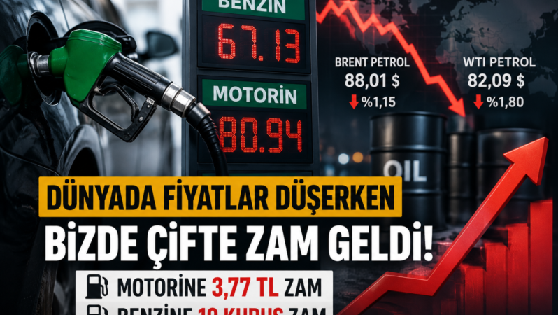 Motorine 3,77 TL Zam Geldi! Bazı İllerde Litre Fiyatı 84 TL’ye Yaklaştı
