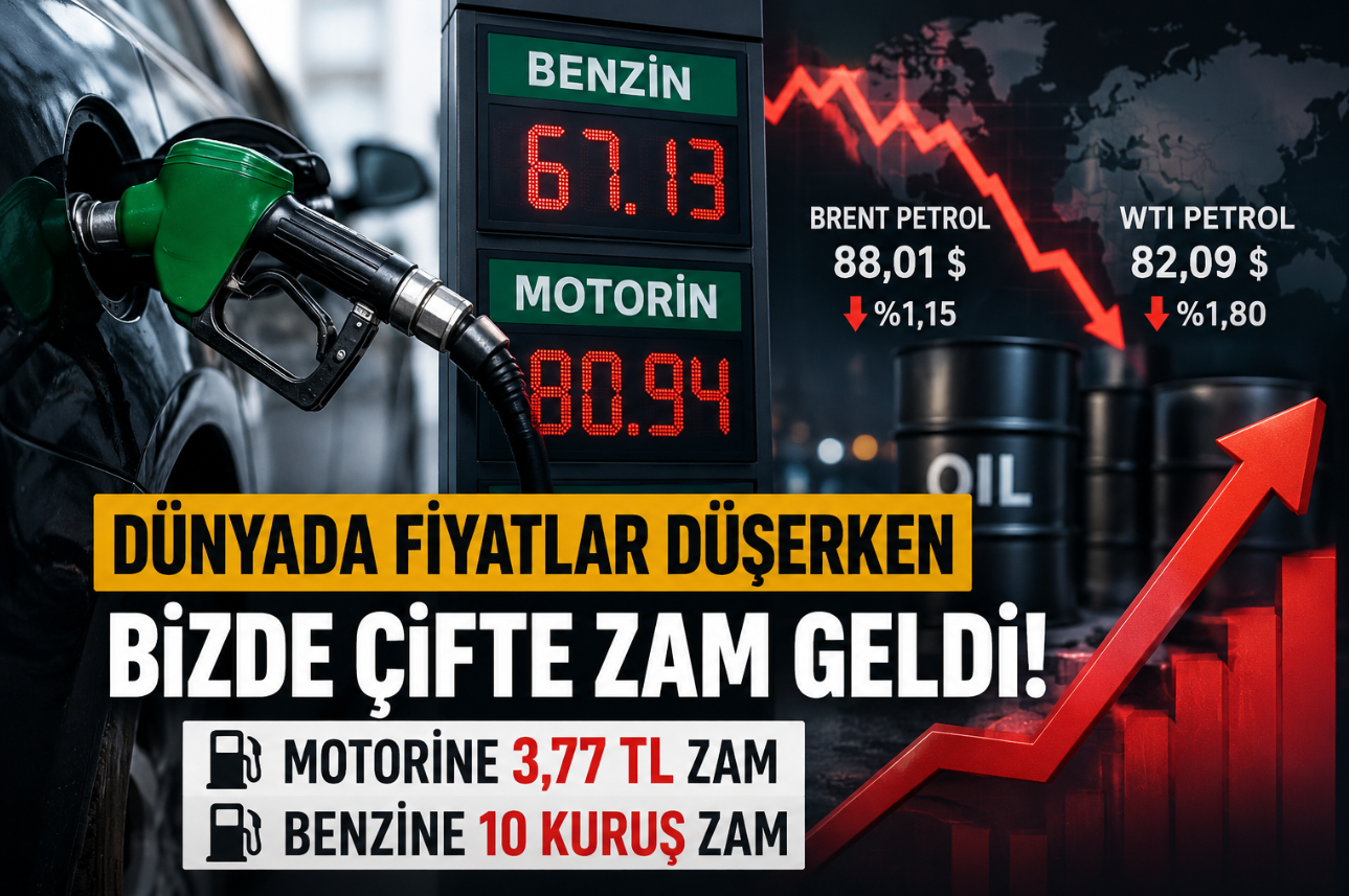 Motorine 3,77 TL Zam Geldi! Bazı İllerde Litre Fiyatı 84 TL’ye Yaklaştı