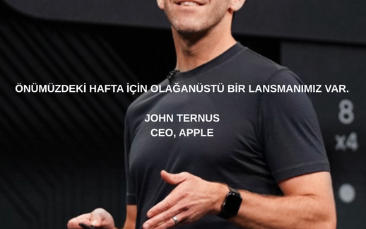 John Ternus’tan Apple’da İlk Mesaj: “Olağanüstü Bir Lansmanımız Var”